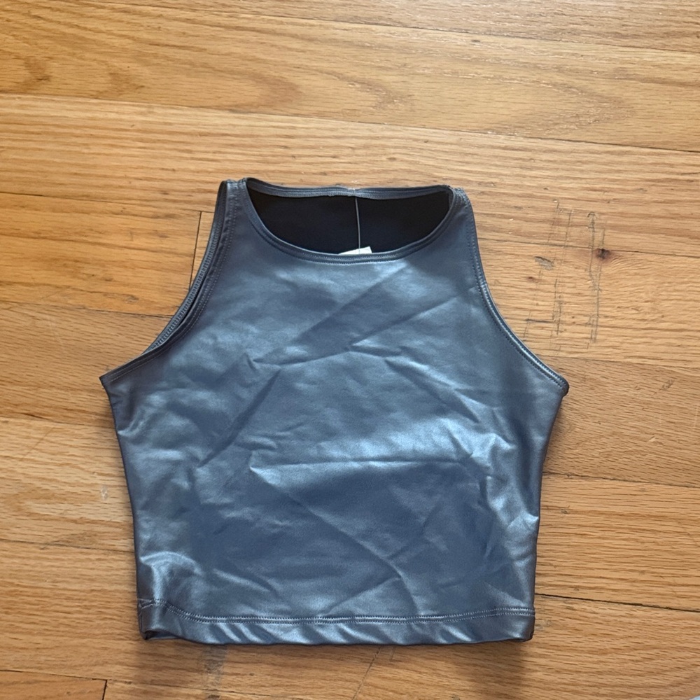 Sleek Black Women's Crop Top